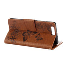 For Huawei P10 Plus Butterflies Embossing Horizontal Flip Leather Case with Holder & Card Slots & Wallet & Lanyard(Brown)