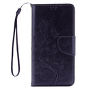 For Huawei P9 Lite Butterflies Embossing Horizontal Flip Leather Case with Holder & Card Slots & Wallet & Lanyard(Black)