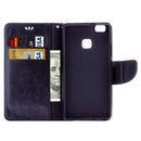 For Huawei P9 Lite Butterflies Embossing Horizontal Flip Leather Case with Holder & Card Slots & Wallet & Lanyard(Black)
