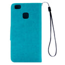 For Huawei P9 Lite Butterflies Embossing Horizontal Flip Leather Case with Holder & Card Slots & Wallet & Lanyard(Blue)