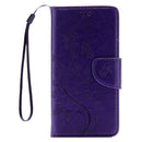 For Huawei P9 Lite Butterflies Embossing Horizontal Flip Leather Case with Holder & Card Slots & Wallet & Lanyard(Purple)