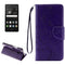 For Huawei P9 Lite Butterflies Embossing Horizontal Flip Leather Case with Holder & Card Slots & Wallet & Lanyard(Purple)