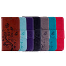 For Huawei P9 Lite Butterflies Embossing Horizontal Flip Leather Case with Holder & Card Slots & Wallet & Lanyard(Purple)