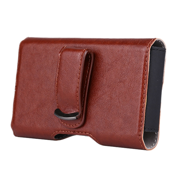 Original for Lenovo A588T (MPH1969) Crazy Horse Texture Horizontal Style Leather Carrying Case Waist Bag with Back Splint (Brown)