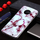 Marble Pattern Soft TPU Case For Motorola Moto G6 Plus (2018)(Red)
