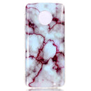 Marble Pattern Soft TPU Case For Motorola Moto G6 Plus (2018)(Red)