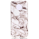Marble Pattern Soft TPU Case For Motorola Moto G6 Plus (2018)(White)