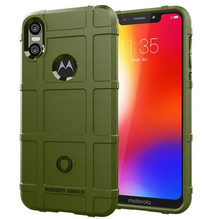 Full Coverage Shockproof TPU Case for Motorola Moto One Power (P30 Note)(Green)