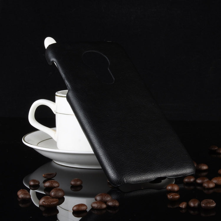 Shockproof Litchi Texture PC + PU Case for Motorola Moto G7 Power (Black)