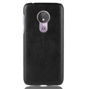 Shockproof Litchi Texture PC + PU Case for Motorola Moto G7 Power (Black)