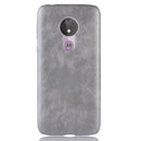 Shockproof Litchi Texture PC + PU Case for Motorola Moto G7 Power (Grey)
