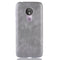 Shockproof Litchi Texture PC + PU Case for Motorola Moto G7 Power (Grey)