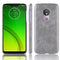 Shockproof Litchi Texture PC + PU Case for Motorola Moto G7 Power (Grey)