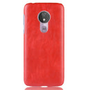 Shockproof Litchi Texture PC + PU Case for Motorola Moto G7 Power (Red)