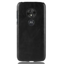 Shockproof Litchi Texture PC + PU Case for Motorola Moto G7 Play (Black)