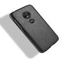 Shockproof Litchi Texture PC + PU Case for Motorola Moto G7 Play (Black)