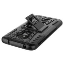 Tire Texture TPU+PC Shockproof Case for Motorola Moto G7 Power, with Holder (Black)