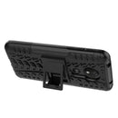 Tire Texture TPU+PC Shockproof Case for Motorola Moto G7 Power, with Holder (Black)
