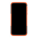 Tire Texture TPU+PC Shockproof Case for Motorola Moto G7 Power, with Holder (Orange)