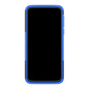 Tire Texture TPU+PC Shockproof Case for Motorola Moto G7 Power, with Holder (Blue)