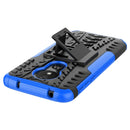 Tire Texture TPU+PC Shockproof Case for Motorola Moto G7 Power, with Holder (Blue)