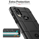 Full Coverage Shockproof TPU Case for Motorola P40 / Moto One Vision(Army Green)