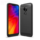 Brushed Texture Carbon Fiber TPU Case for Motorola Moto G7 Power EU Version(Black)