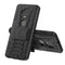 Tire Texture TPU+PC Shockproof Case for Motorola G7, with Holder (Black)