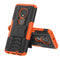 Tire Texture TPU+PC Shockproof Case for Motorola G7, with Holder (Orange)