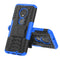Tire Texture TPU+PC Shockproof Case for Motorola G7, with Holder (Blue)