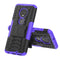 Tire Texture TPU+PC Shockproof Case for Motorola G7, with Holder (Purple)