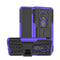Tire Texture TPU+PC Shockproof Case for Motorola G7, with Holder (Purple)