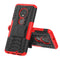Tire Texture TPU+PC Shockproof Case for Motorola G7, with Holder (Red)