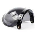 Soman Motorcycle Bubble Visor Open Face Helmet Visor Helmet Windshield Shield with Transparent Frame(Mirror)