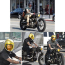 Soman Motorcycle Bubble Visor Open Face Helmet Visor Helmet Windshield Shield with Transparent Frame(Transparent)
