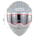 Soman Motorcycle Helmet Visor Anti-fog PC Shield Helmet Film