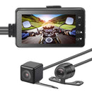 MT-80 3.0 inch 140 Degrees Wide Angle HD Video Motorcycle Dual Camera DVR, Support TF Card (32GB Max)