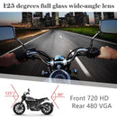 MT-80 3.0 inch 140 Degrees Wide Angle HD Video Motorcycle Dual Camera DVR, Support TF Card (32GB Max)