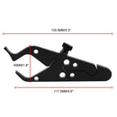 MB-OT312-BK Universal Motorcycle Modified Aluminum Throttle Control Clip Auxiliary Handle Fixed Clip Set