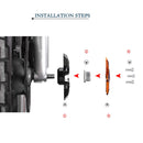 MB-FS002-R Motorcycle Modified Universal Aluminum Alloy Shock Absorber Front Fork Anti-fall Cup