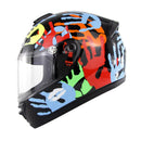 SOMAN Outdoor Motorcycle Electric Car Riding HD Bluetooth Helmet, Size: S, 55-56cm (Palm Flower)