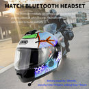 SOMAN Outdoor Motorcycle Electric Car Riding HD Bluetooth Helmet, Size: S, 55-56cm (Turtle Flower)