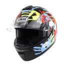 SOMAN Outdoor Motorcycle Electric Car Riding HD Bluetooth Helmet, Size: M, 57-58cm (Palm Flower)