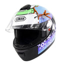 SOMAN Outdoor Motorcycle Electric Car Riding HD Bluetooth Helmet, Size: XXL, 63-64cm (Snowman)