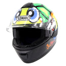 SOMAN Outdoor Motorcycle Electric Car Riding Helmet, Size: XXL, 63-64cm (Turtle Flower)