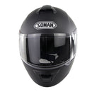 SOMAN Outdoor Motorcycle Electric Car Riding Helmet, Size: XXL, 63-64cm (Matte Black)