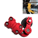 HC154 Motorcycle Modified Accessories Universal Aluminum Alloy Chain Adjuster(Red)
