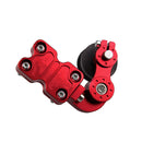 HC154 Motorcycle Modified Accessories Universal Aluminum Alloy Chain Adjuster(Red)