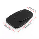 MB-OT001-BK 5 PCS Motorcycle Modification Accessories Universal ABS Side Monopod Support Pad