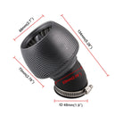 MB-AF020-C Motorcycle Modification Accessories Universal Apple Shape Air Filter, Caliber: 28mm / 35mm / 45mm / 48mm